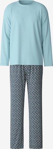CALIDA Pyjama lang 'Relax Streamline' in Blau: Vorderseite
