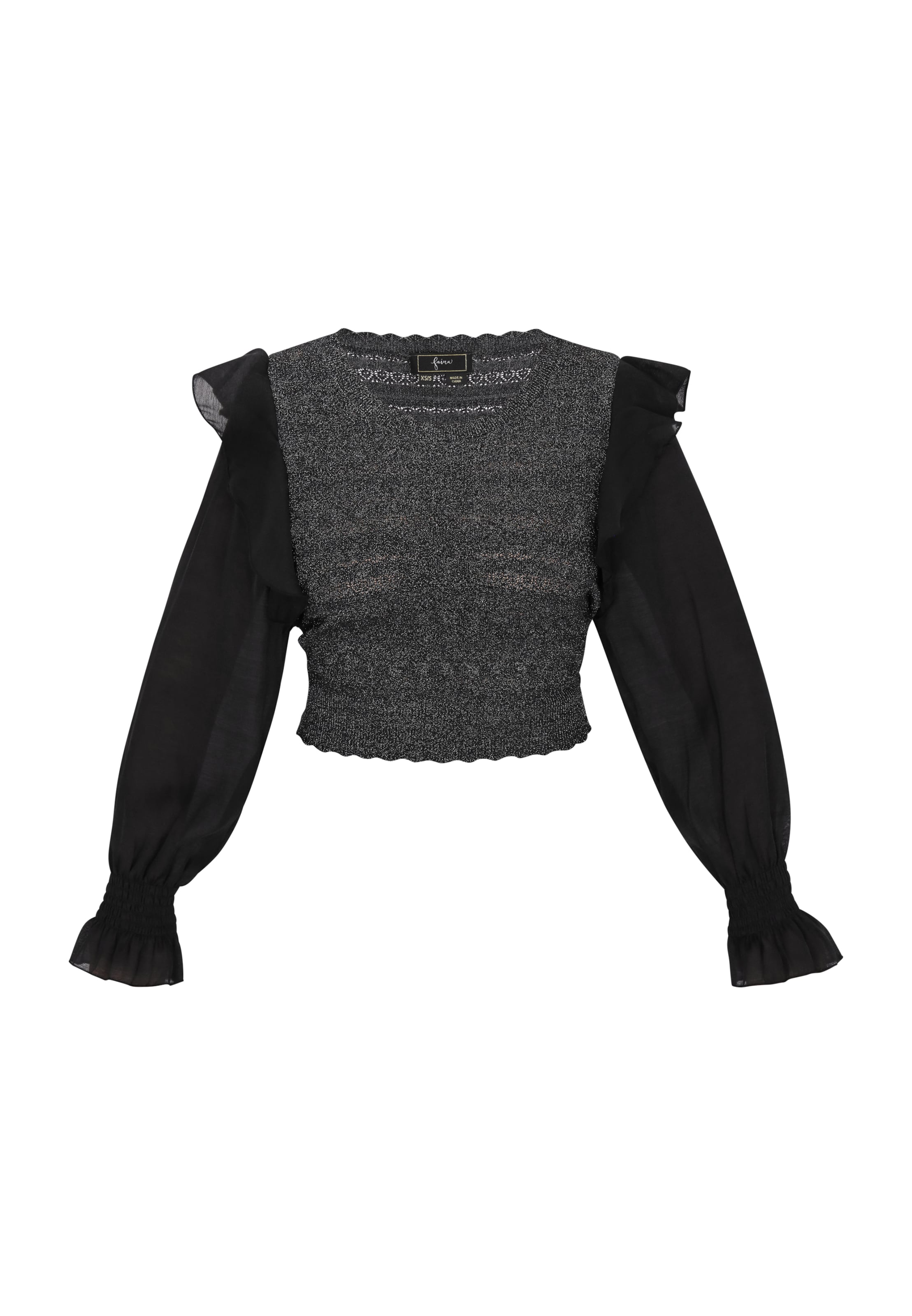 faina Tröja i svart: framsida