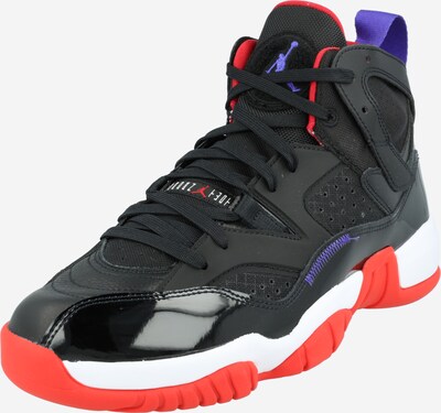 Jordan Baskets hautes 'JUMPMAN TWO TREY' en bleu violet / rouge / noir, Vue avec produit