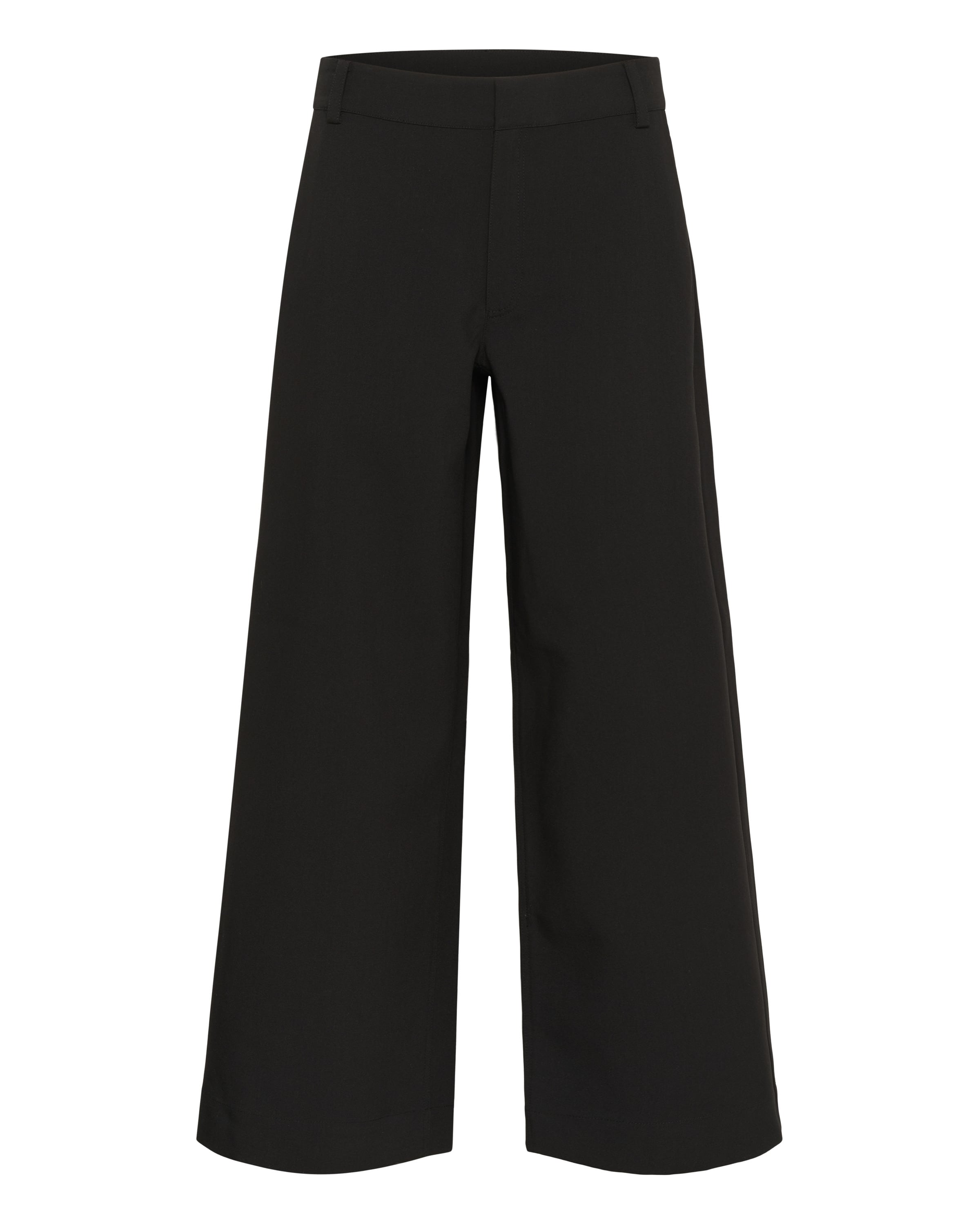 My Essential Wardrobe Wide leg Broek 'MWMilan Tito' in Zwart: voorkant