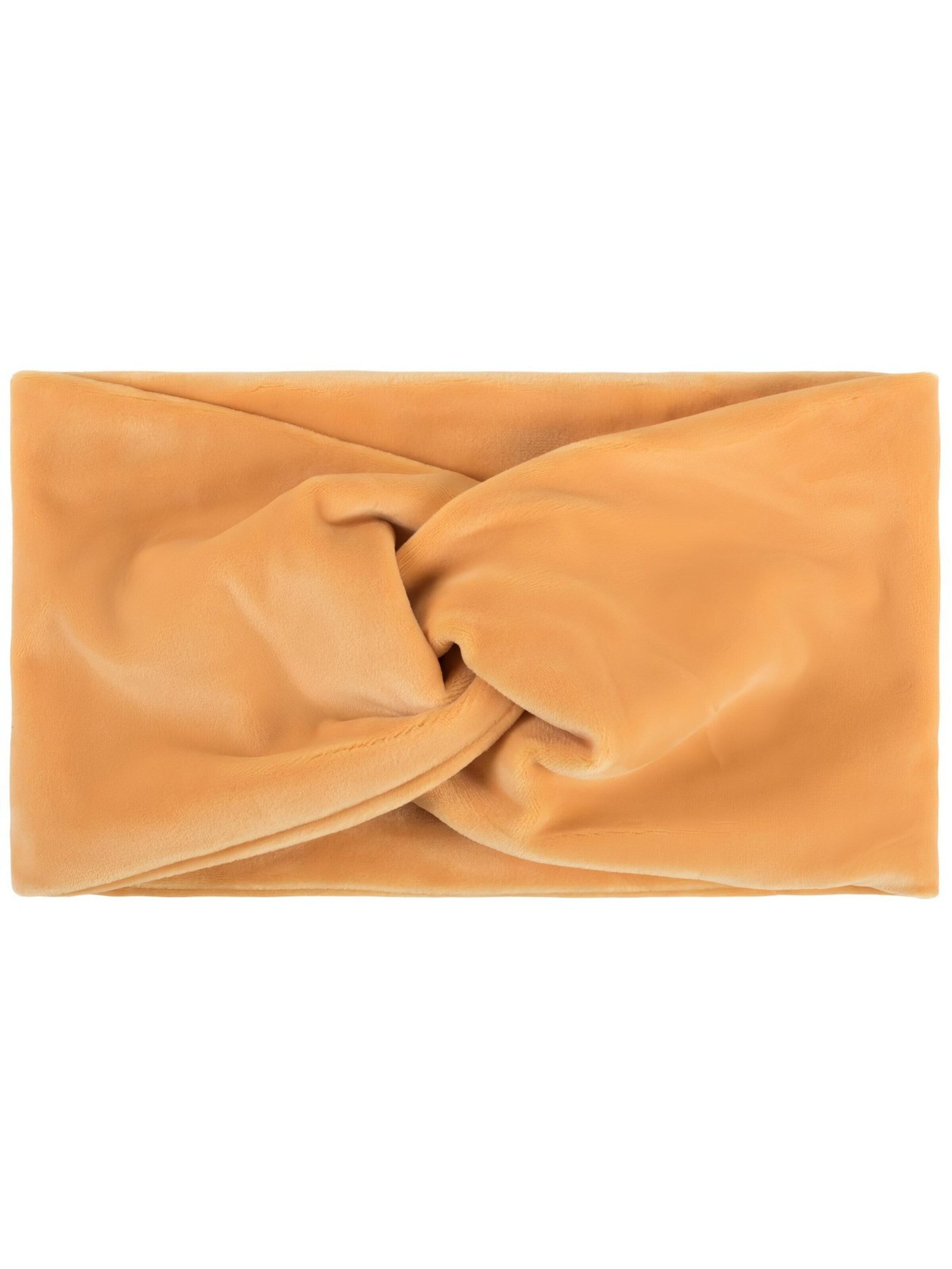 styleBREAKER Hair jewelry 'Samt Stirnband mit Twist Knoten' in Orange: front