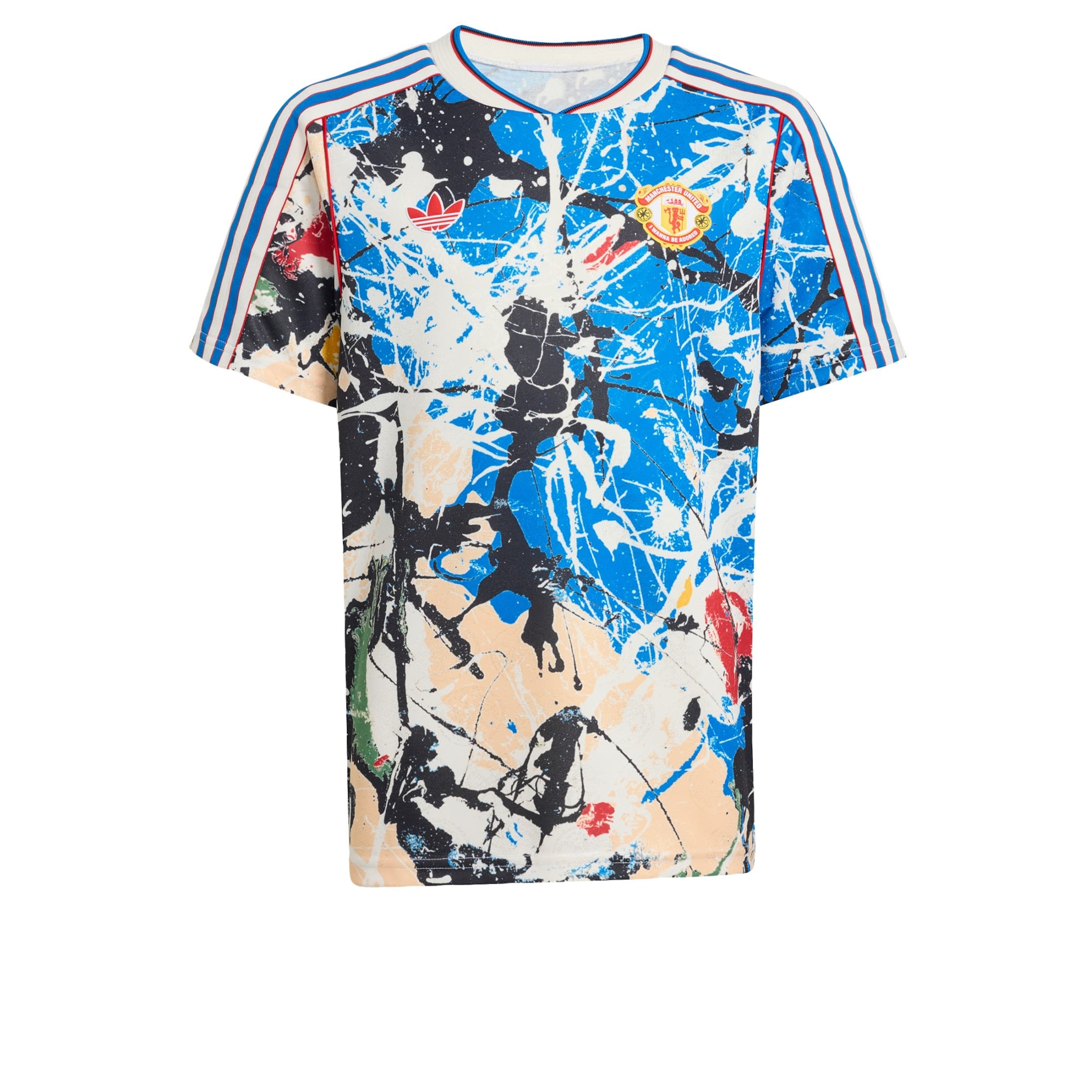 ADIDAS PERFORMANCE - Camiseta funcional 'Manchester United Stone' en beige: frente