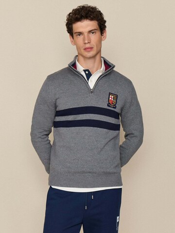 Pullover di Hackett London in grigio: frontale