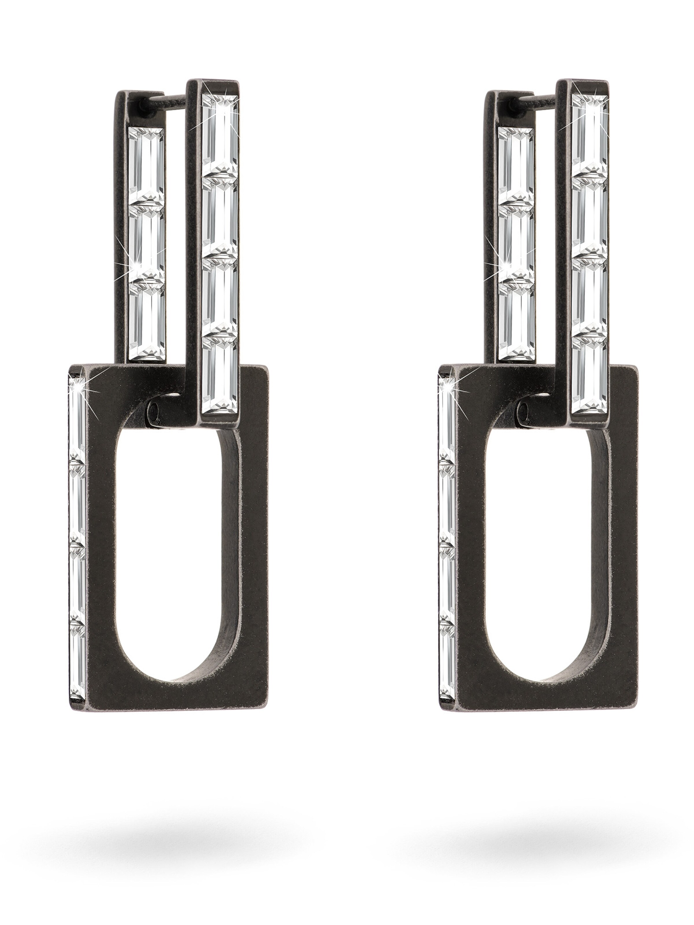 Boucles d'oreilles Liebeskind Berlin en noir : devant