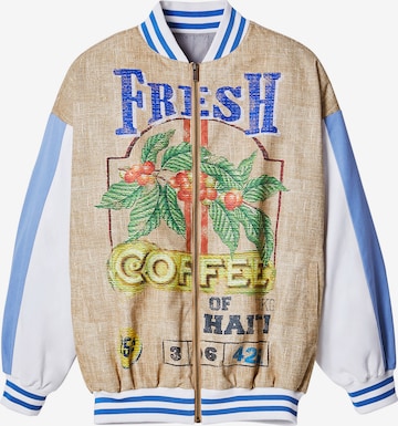 Desigual Between-Season Jacket 'Fresh Coffee' in Mixed colors: front