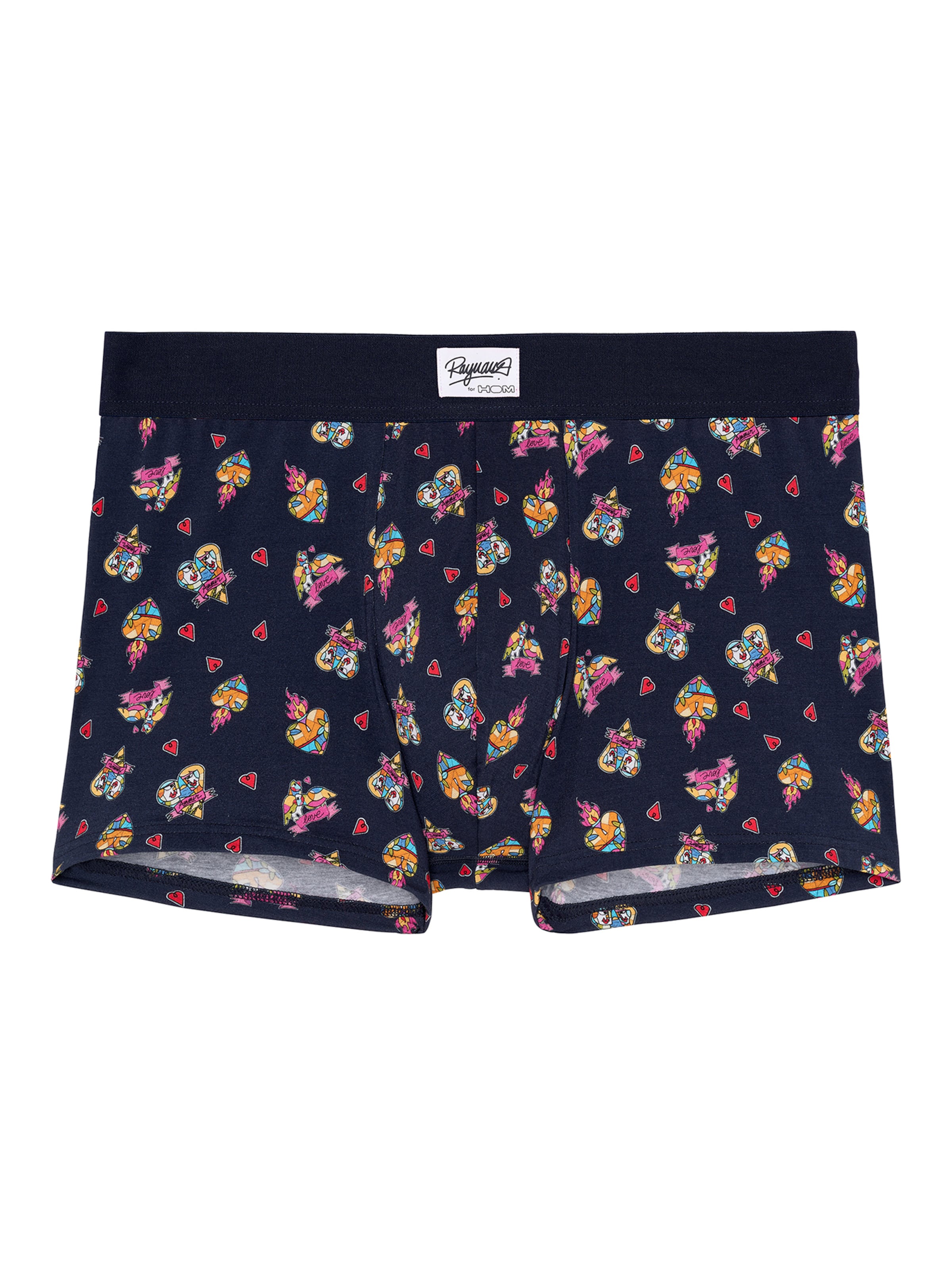 HOM Boxershorts 'Love Story' in Blau: Vorderseite