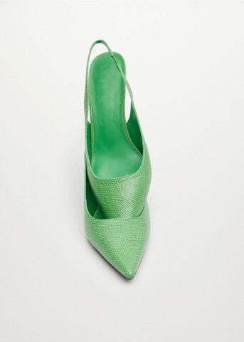 MANGO Slingback Pumps 'Lady' in Green