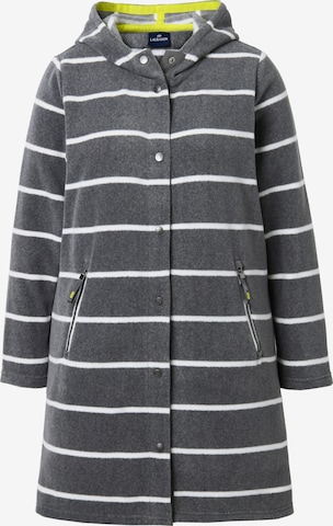 LAURASØN Fleece jas in Grijs: voorkant