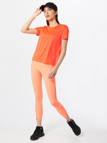 Maglia funzionale 'Miler' di NIKE in arancione