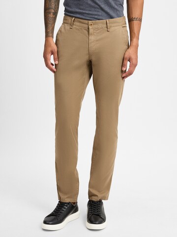 Alberto Regular Chino Pants 'Lou' in Beige: front