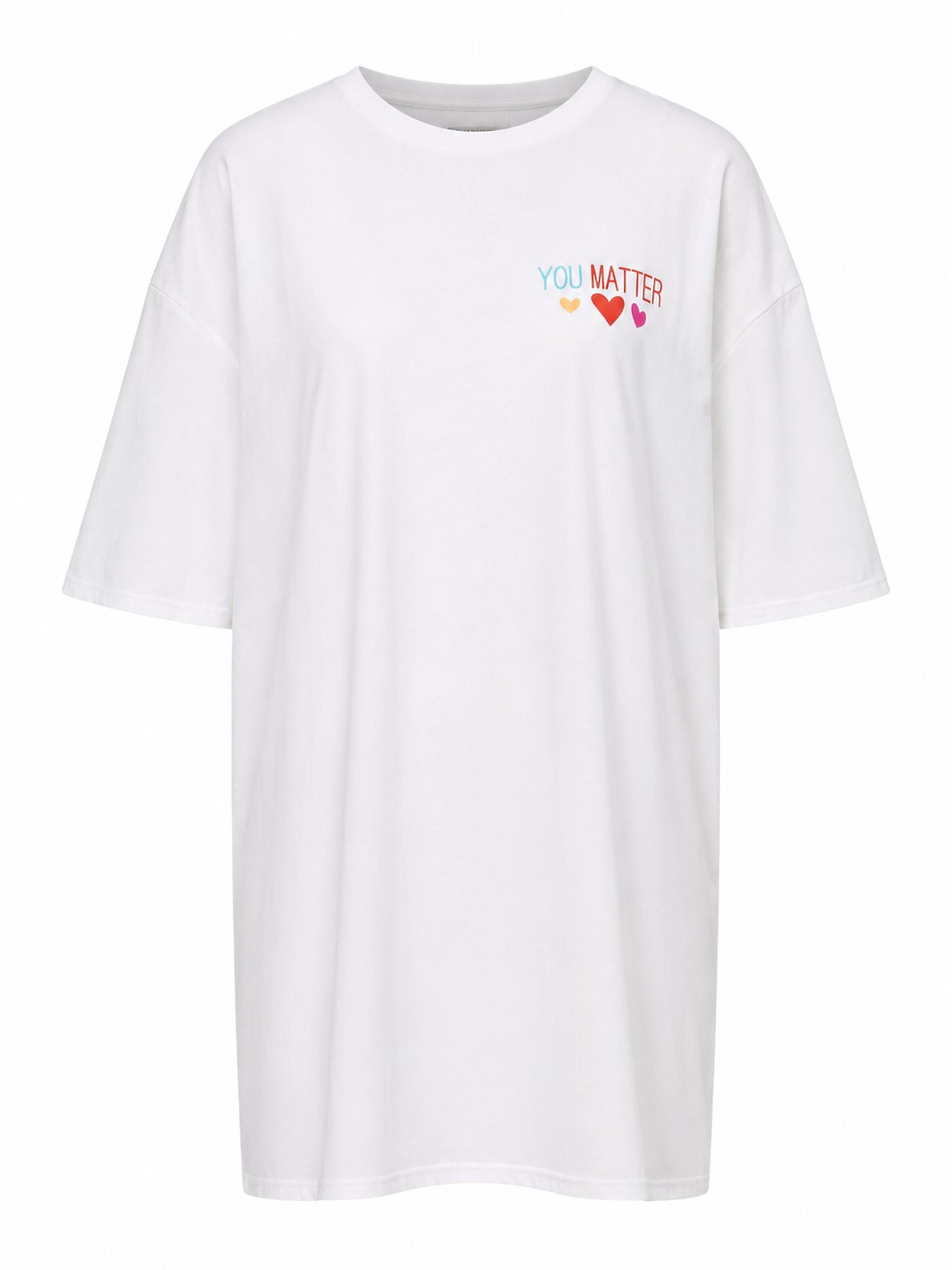 Worldclassca Oversizeshirt 'No Matter'‌‌‌‌‌‌‌‌ in Weiß: Vorderseite
