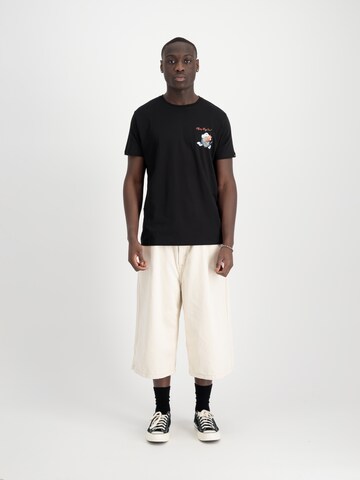 ALPHA INDUSTRIES Μπλουζάκι σε μαύρο