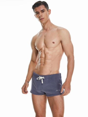SEOBEAN Workout Pants 'Solid Polar Fleece Shorts' in Purple: front