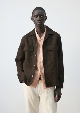 MANGO MAN Between-Season Jacket 'Umbria' in Brown: front