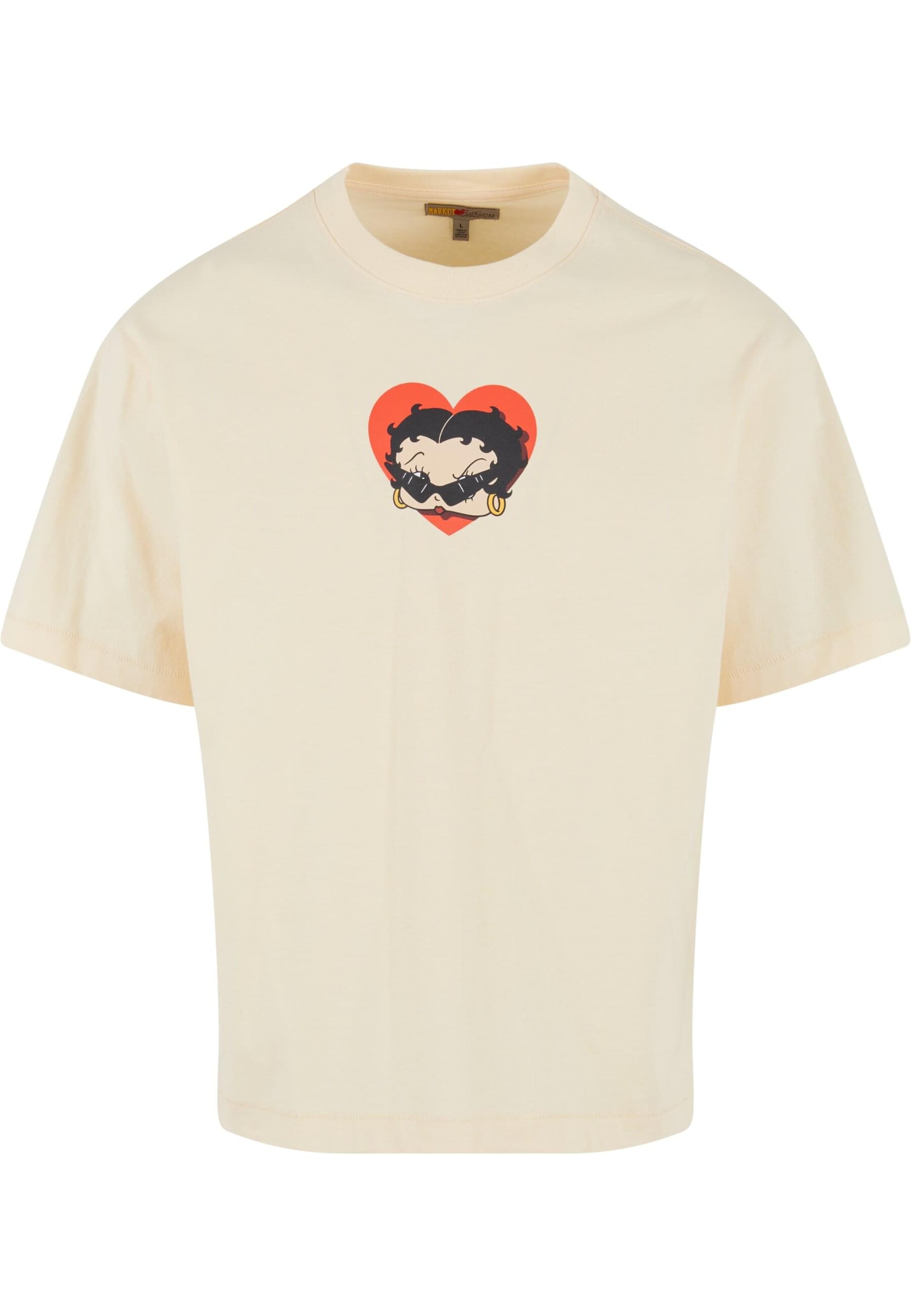 MARKET Shirt 'Betty Boop Sweetheart' in Beige: front