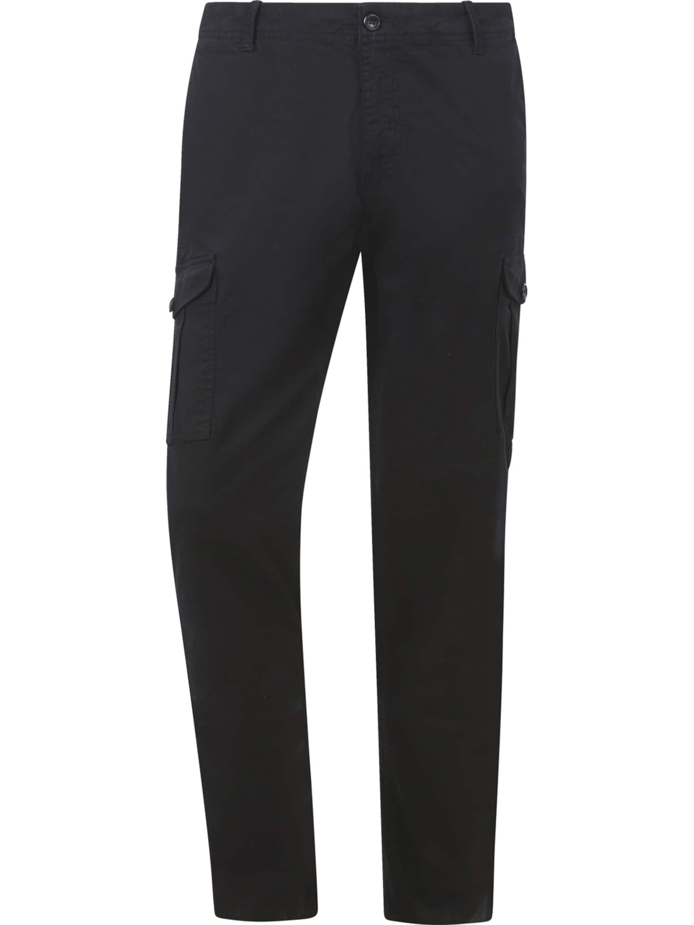 Jan Vanderstorm Loosefit Hose 'Staale' in Schwarz: Vorderseite