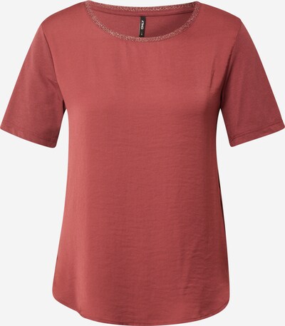 ONLY T-shirt 'TINNA' en rouge foncé, Vue avec produit