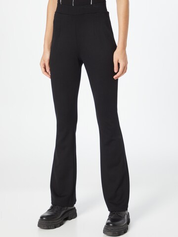 Cartoon Boot cut Trousers in Black: front