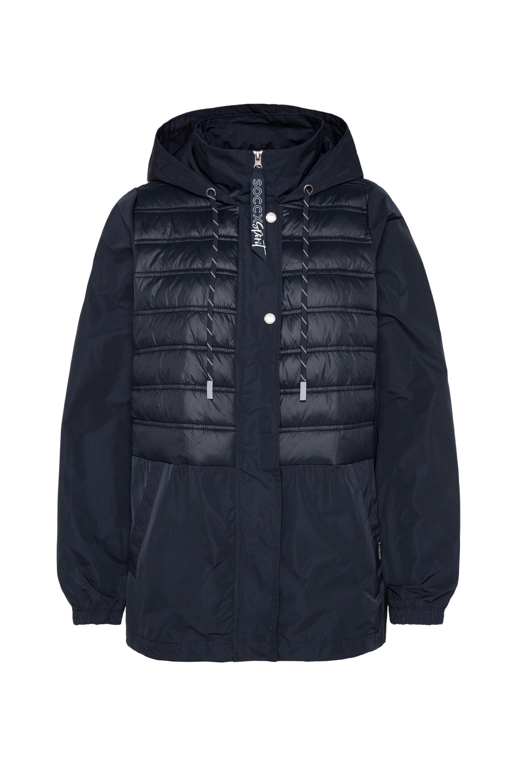 Soccx Between-Season Jacket in Blue: front