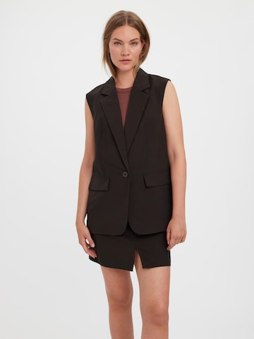 VERO MODA Suit vest 'TROIAN' in Brown: front