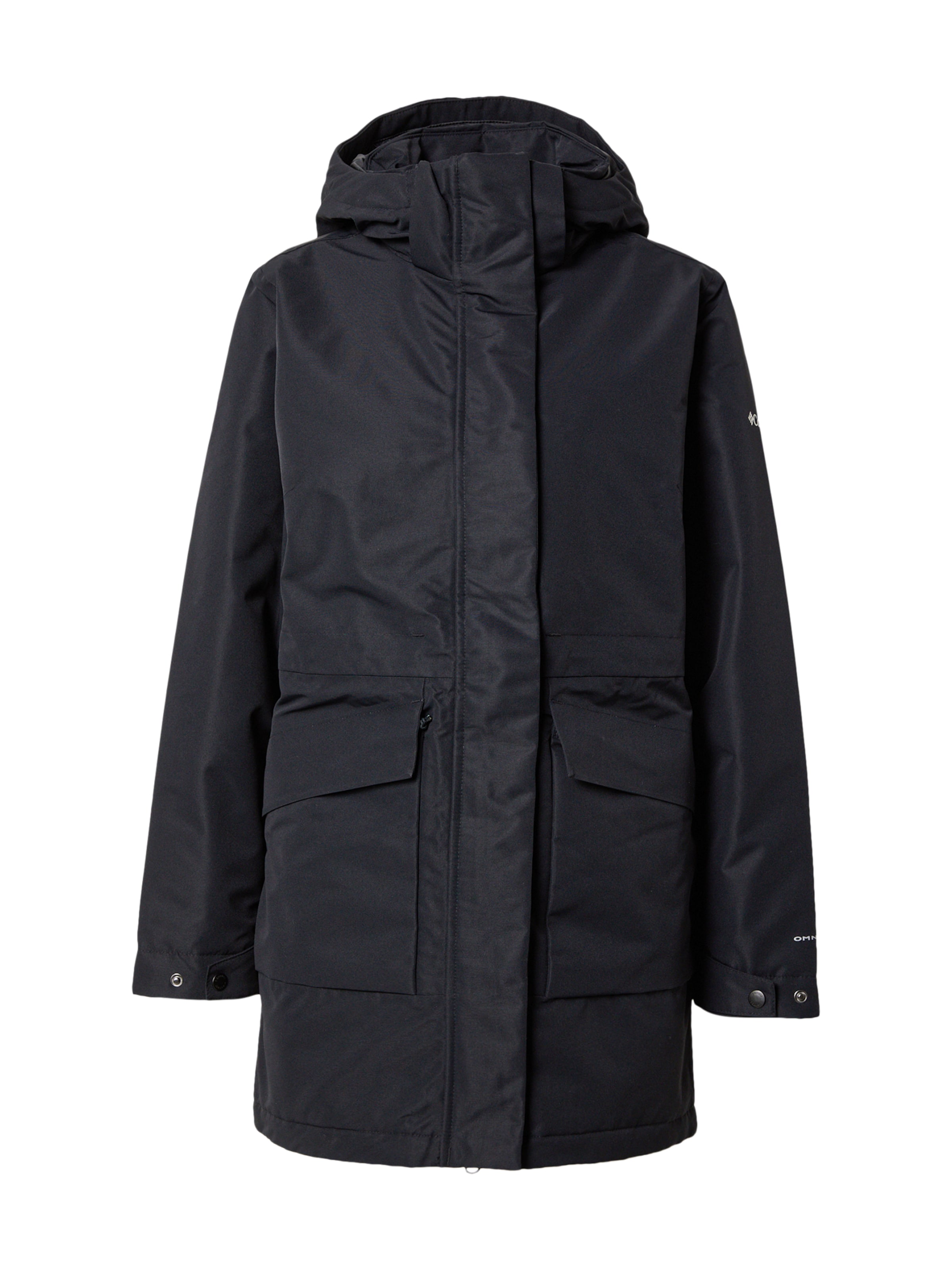 COLUMBIA Μπουφάν πεζοπορίας 'Pulaski' σε μαύρο: μπροστά