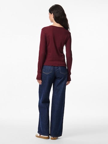 PIECES Strickjacke in Rot