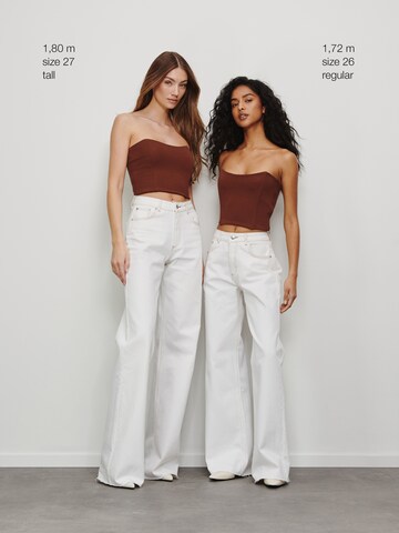 Wide Leg Jean RÆRE by Lorena Rae en blanc