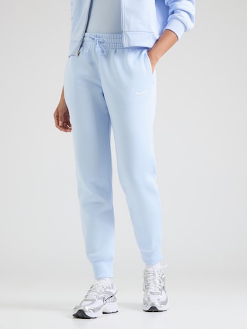 Effilé Pantalon 'Phoenix Fleece' Nike Sportswear en bleu : devant