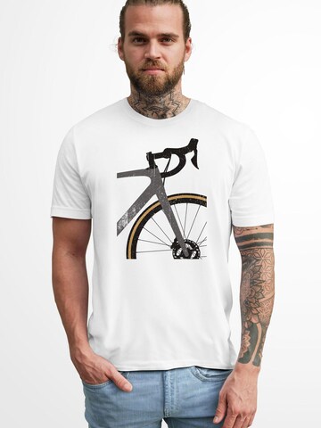 Neverless Shirt 'Rennrad' in Grey