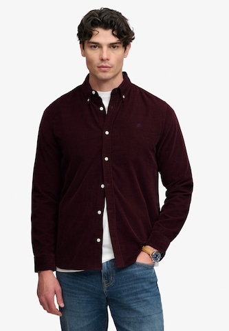 Superdry & Co Regular fit Button Up Shirt in Red: front