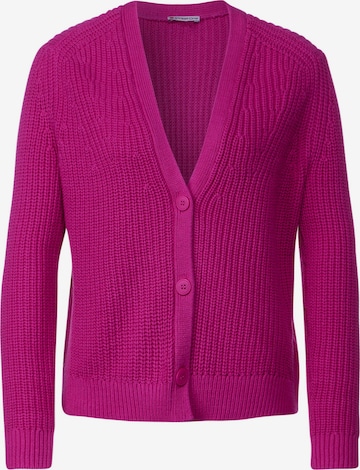 STREET ONE Knit Cardigan in Pink: front