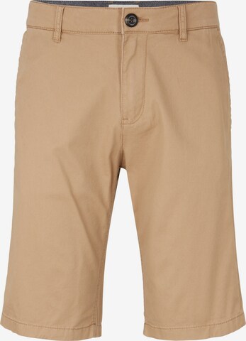 Pantalon chino TOM TAILOR en beige : devant