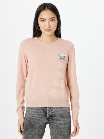 VERO MODA Sweater 'Tree' in Pink: front
