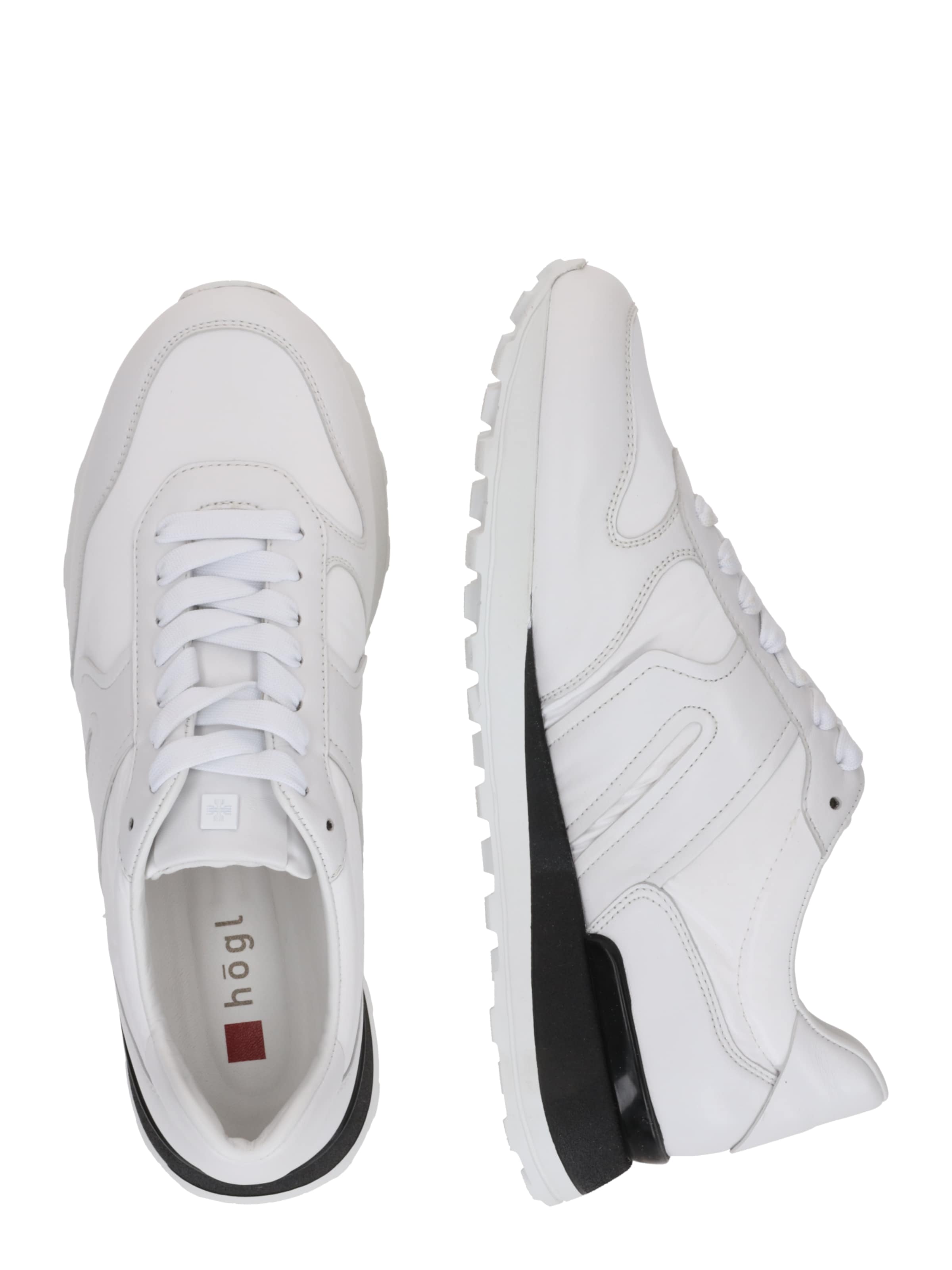 Baskets basses 'TONY' Högl en blanc : sur le côté