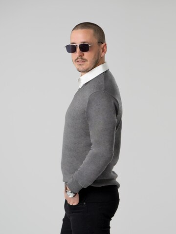 PANTONECLO Sweater 'Pantoneclo Men’s Mock Sweater' in Grey