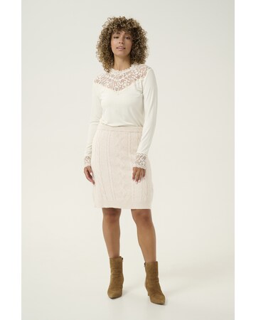 Jupe 'Dela' Cream en beige