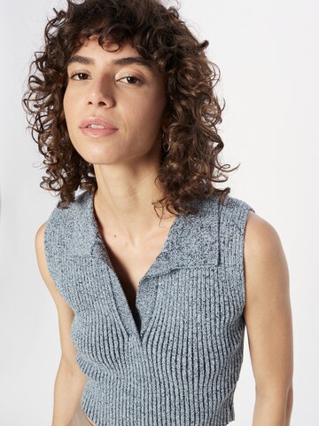 WEEKDAY Knitted top 'Liv' in Blue