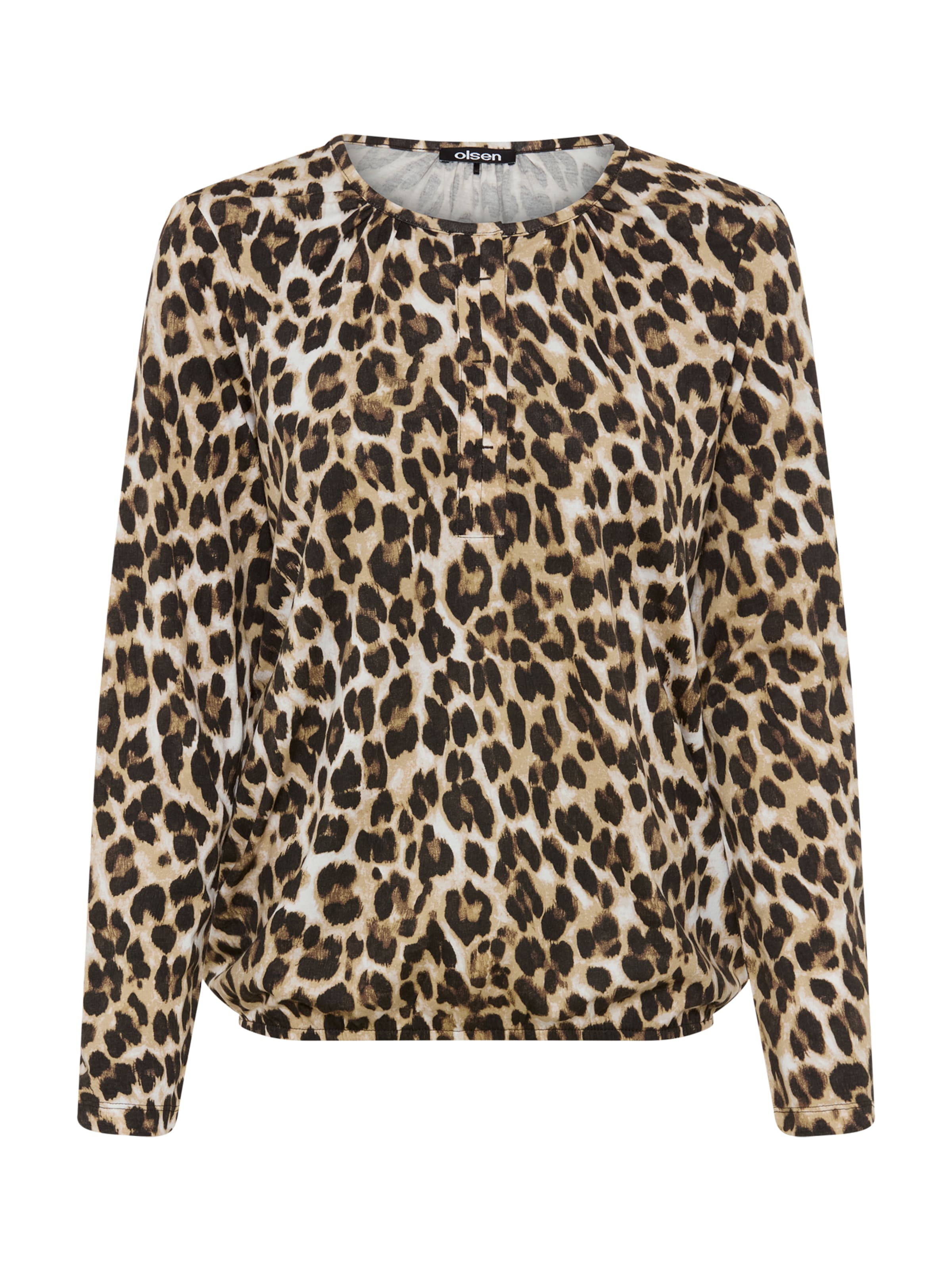Olsen Shirt 'Hannah' in Braun: Vorderseite