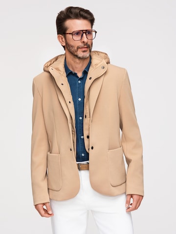 Coupe regular Veste de costume Ombre en marron