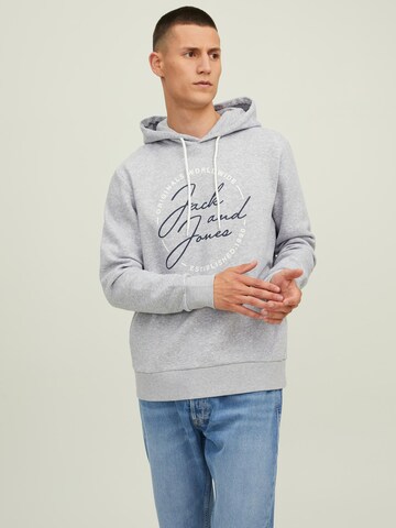 JACK & JONES Sweatshirt 'JERRYS' in Grey: front