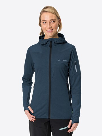 VAUDE Functionele fleece jas 'Monviso' in Blauw: voorkant