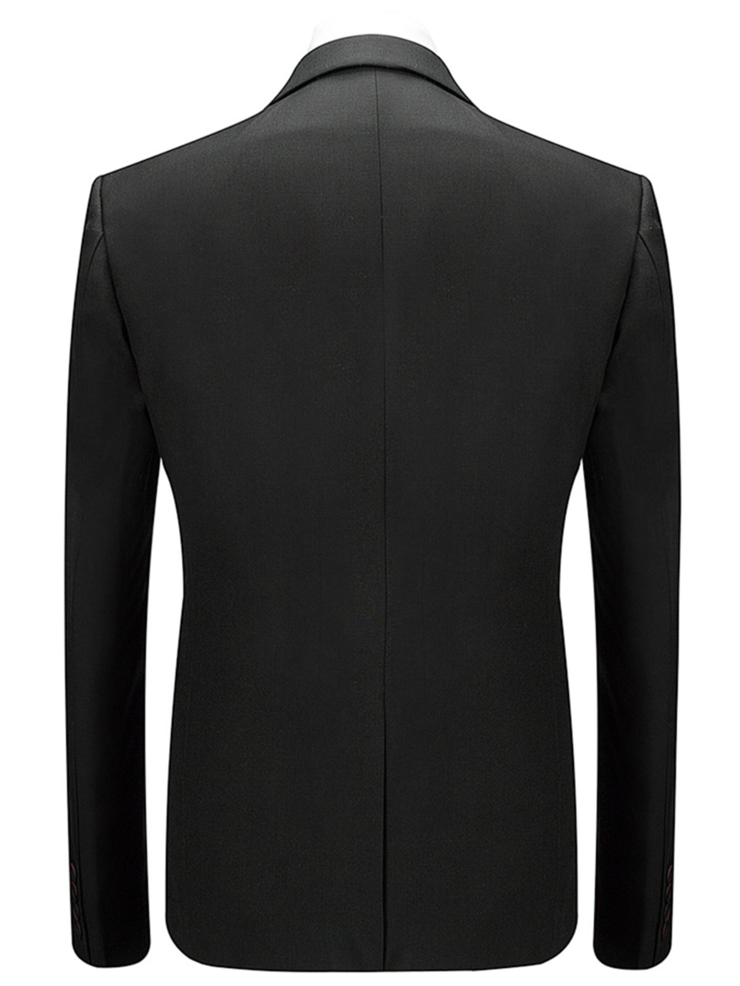 YOUTHUP Slimfit Anzug 'Trio'‌‌‌ in Schwarz