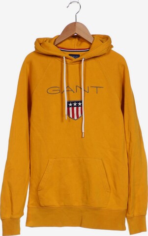 GANT Sweatshirt & Zip-Up Hoodie in S in Yellow: front