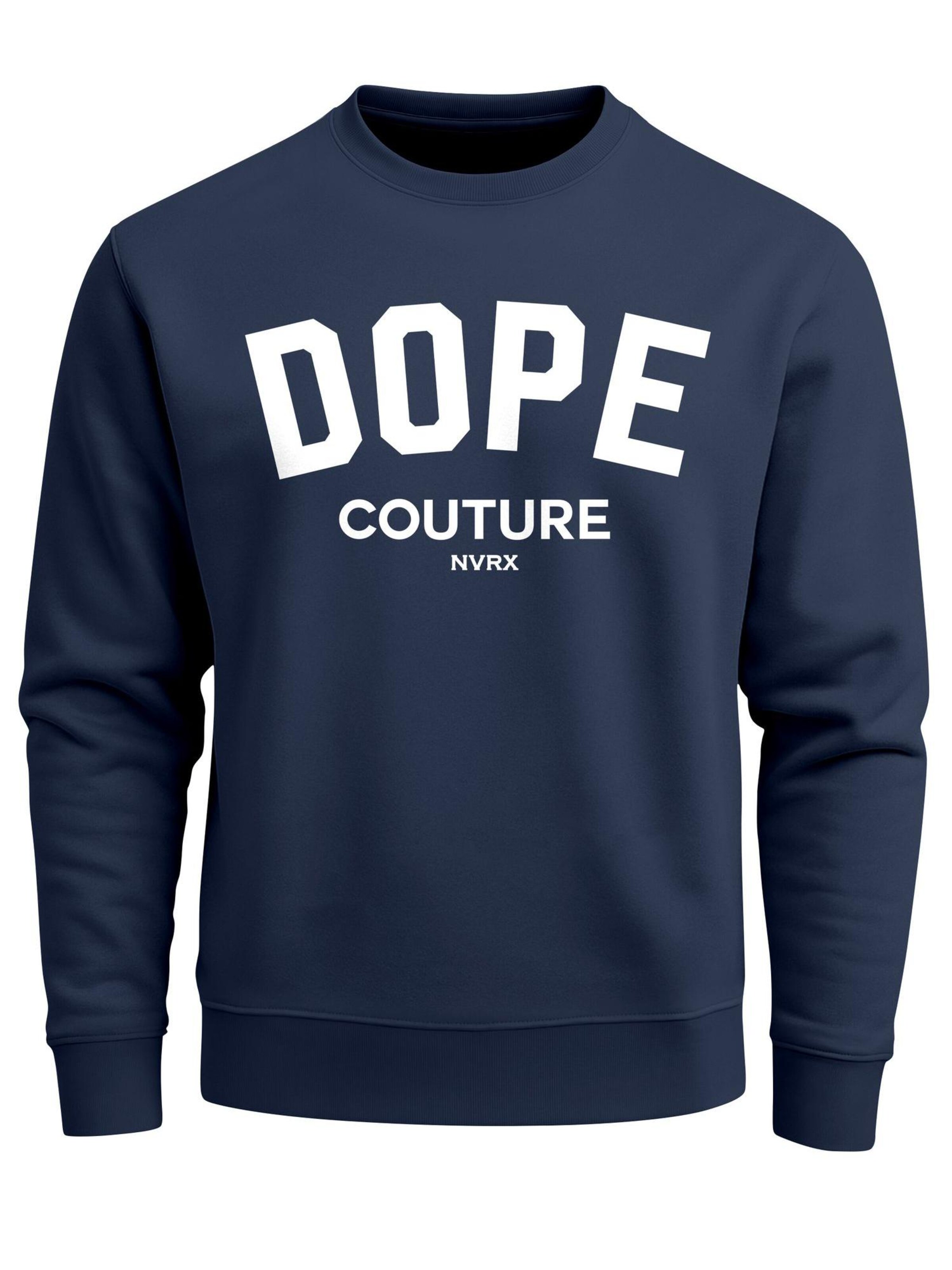 Neverless Sweatshirt 'Dope Couture' in Blue: front