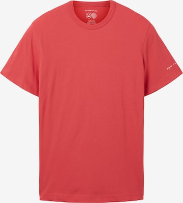 TOM TAILOR Majica | rdeča barva: sprednja stran