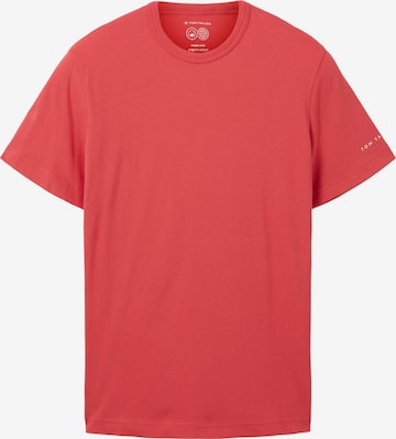 T-Shirt TOM TAILOR en rouge : devant