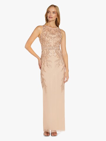 Adrianna Papell Evening Dress in Gold: front