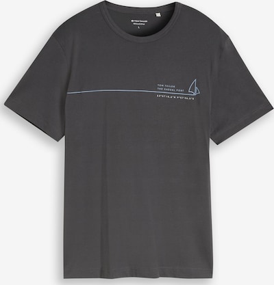 TOM TAILOR T-Shirt en XXL en gris foncé / blanc, Vue avec produit