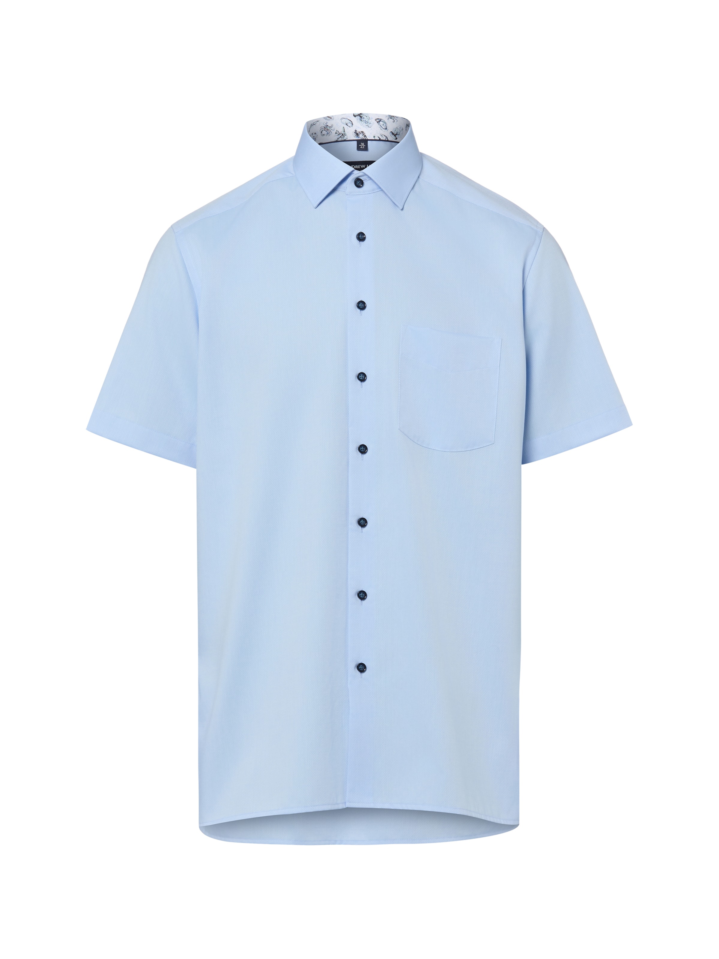 Andrew James Overhemd in Blauw: voorkant