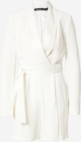 Karen Millen Jumpsuit 'Tuxedo' i beige: framsida